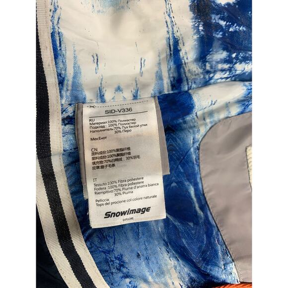 Snowimage Women's Small‎ Navy Blue Belted Puffer Winter Coat - Picture 5 of 14